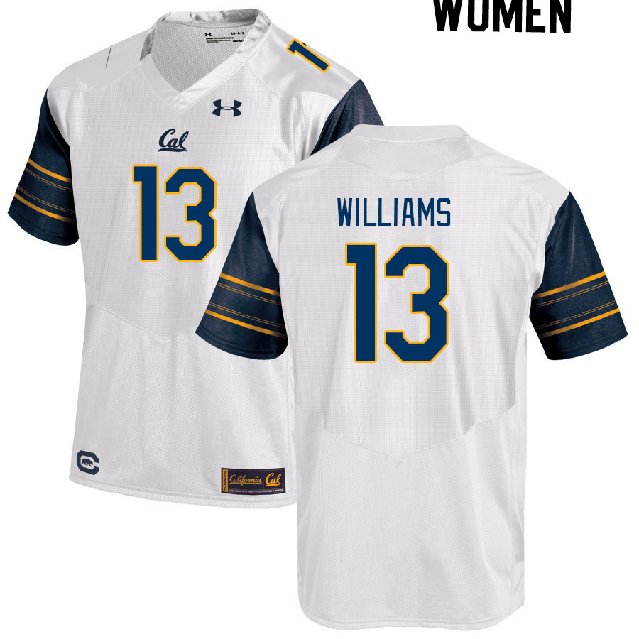 Women #13 Miles Williams California Golden Bears College Football Jerseys Stitched Sale-White
